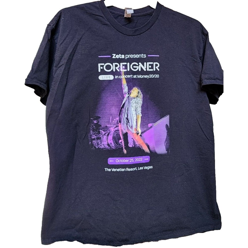 Foreigner 2022 Band T-Shirt The Venetian Las Vegas XL Rock Retro